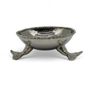 Michael Aram Mermaid Fish Tail Footed Bowl Nickel-plated Stainless Steel